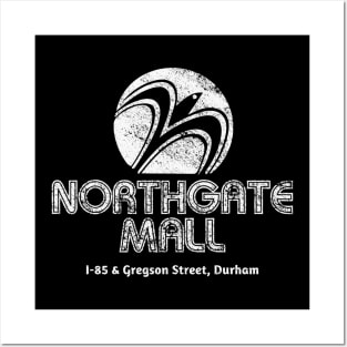 Northgate Mall in Durham, NC 70s Retro Style Logo Advertisement Posters and Art